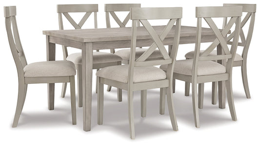 Parellen Dining Table and 6 Chairs Signature Design by Ashley®