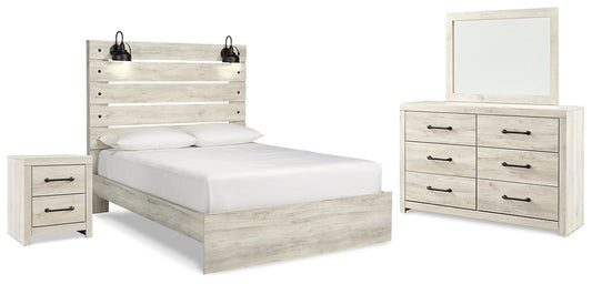 Cambeck Queen Panel Bed with Mirrored Dresser and Nightstand Signature Design by Ashley®