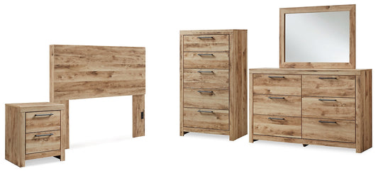 Hyanna Full Panel Headboard with Mirrored Dresser, Chest and Nightstand Signature Design by Ashley®