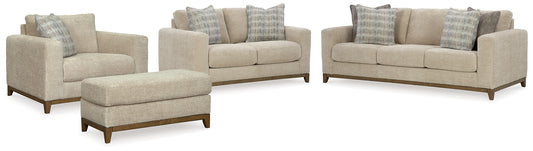 Parklynn Sofa, Loveseat, Chair and Ottoman Signature Design by Ashley®