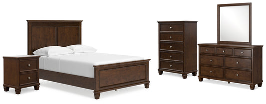 Danabrin Full Panel Bed with Mirrored Dresser, Chest and Nightstand Signature Design by Ashley®