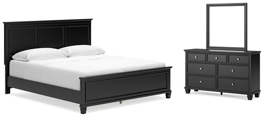 Lanolee California King Panel Bed with Mirrored Dresser Signature Design by Ashley®