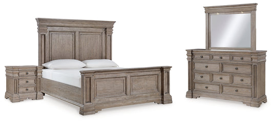 Blairhurst California King Panel Bed with Mirrored Dresser and Nightstand Signature Design by Ashley®