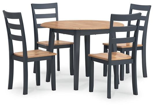 Gesthaven Dining Table and 4 Chairs Signature Design by Ashley®