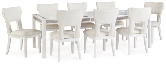 Chalanna Dining Table and 8 Chairs Signature Design by Ashley®