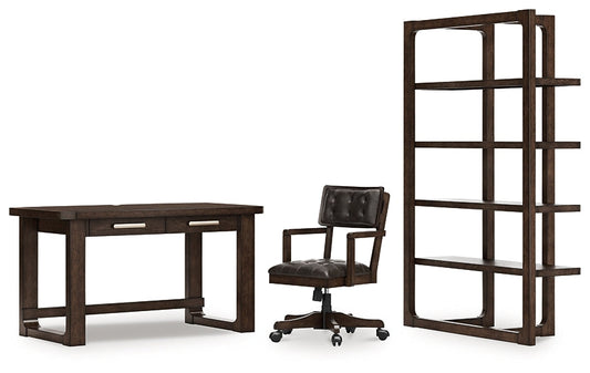 Breckington Home Office Desk with Chair and Storage Signature Design by Ashley®