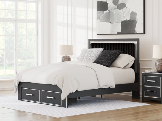 Zuraleus Queen Upholstered Panel Storage Bed Signature Design by Ashley®