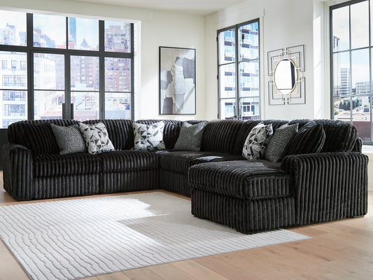 Midnight-Madness 6-Piece Sectional with Chaise Signature Design by Ashley®