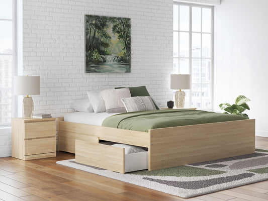 Onita King Platform Bed with 1 Side Storage Signature Design by Ashley®