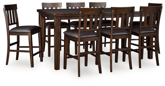 Haddigan Counter Height Dining Table and 8 Barstools Signature Design by Ashley®