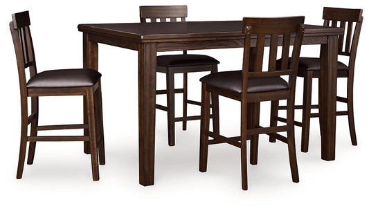 Haddigan Counter Height Dining Table and 4 Barstools Signature Design by Ashley®