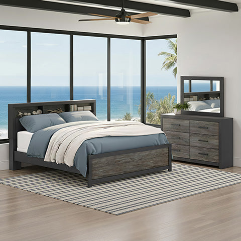 Broachmyn Bookcase Bed, Dresser And Mirror Signature Design by Ashley®
