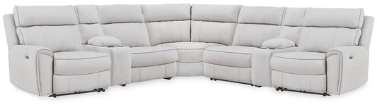 Social Pointe 7-Piece Reclining Sectional with Storage Consoles Signature Design by Ashley®