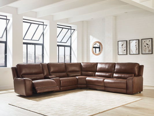 DeepWakes 6-Piece Reclining Sectional with Storage Console Signature Design by Ashley®