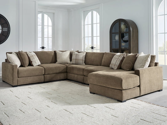 Camellia-Court 6-Piece Sectional with Chaise Benchcraft®