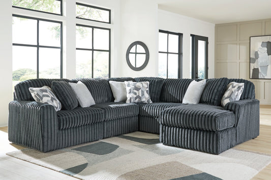 Midnight-Madness 5-Piece Sectional with Chaise Signature Design by Ashley®