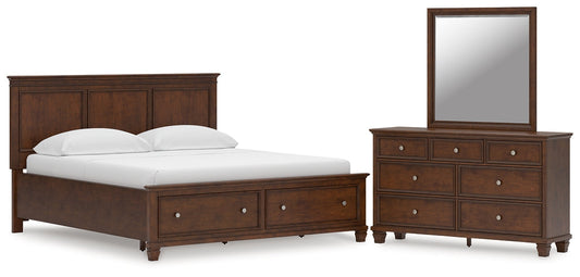 Danabrin California King Panel Storage Bed, Dresser and Mirror Signature Design by Ashley®