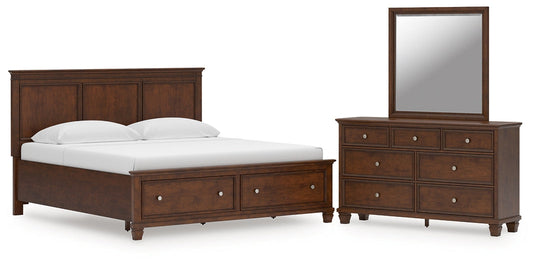 Danabrin King Panel Storage Bed, Dresser and Mirror Signature Design by Ashley®