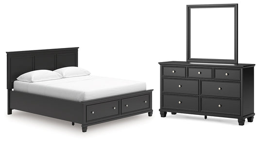 Lanolee California King Panel Storage Bed, Dresser and Mirror Signature Design by Ashley®