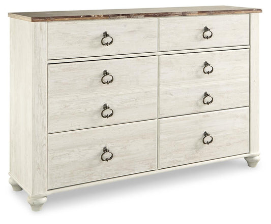 Willowton Six Drawer Dresser Signature Design by Ashley®