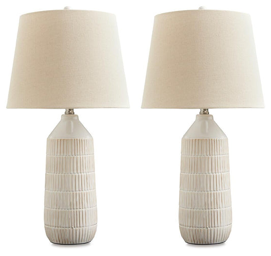 Willport Ceramic Table Lamp (2/CN) Signature Design by Ashley®
