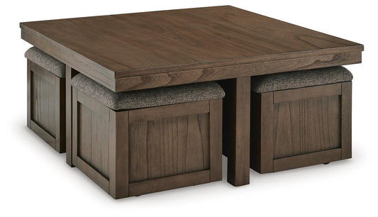 Boardernest Cocktail TBL w/4 Stools (5/CN) Signature Design by Ashley®