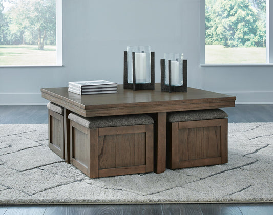 Boardernest Cocktail TBL w/4 Stools (5/CN) Signature Design by Ashley®