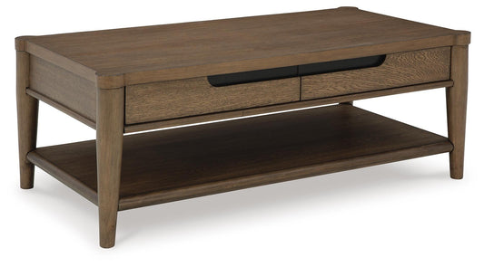 Roanhowe Rectangular Cocktail Table Signature Design by Ashley®
