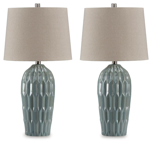 Hadbury Ceramic Table Lamp (2/CN) Signature Design by Ashley®