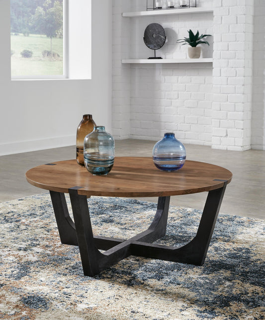 Hanneforth Round Cocktail Table Signature Design by Ashley®