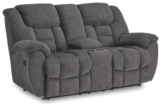 Foreside DBL Rec Loveseat w/Console Signature Design by Ashley®