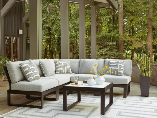 Beachloft 5-Piece Outdoor Sectional Signature Design by Ashley®