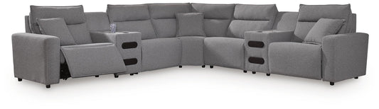Modmax II 7-Piece Power Reclining Sectional with Audio Consoles Signature Design by Ashley®