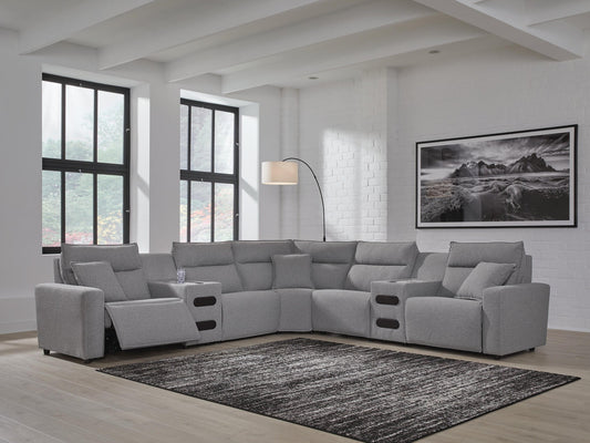 Modmax II 7-Piece Power Reclining Sectional with Audio Consoles Signature Design by Ashley®