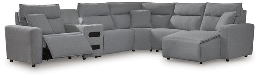 Modmax II 6-Piece Reclining Sectional with Chaise and Audio Console Signature Design by Ashley®