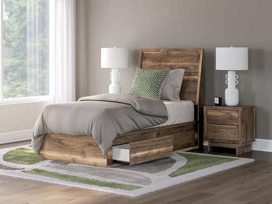 Chirason Panel Bed With Storage Signature Design by Ashley®