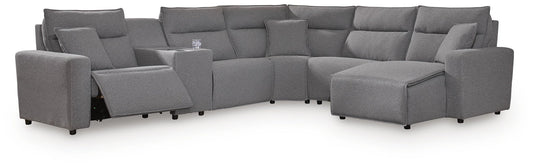 Modmax II 6-Piece Power Reclining Sectional with Chaise and Console Signature Design by Ashley®