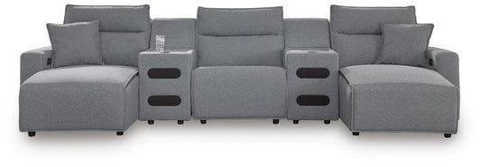 Modmax II 5-Piece Power Reclining Sectional with Chaise and Audio Consoles Signature Design by Ashley®