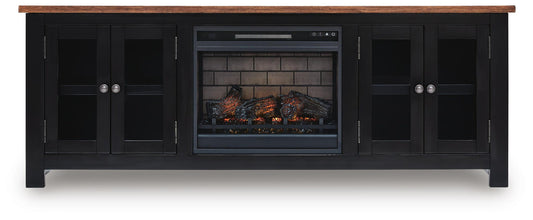 Wildenauer 76" TV Stand with Electric Fireplace Signature Design by Ashley®