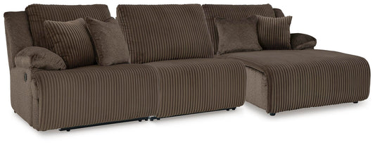 Top Tier 3-Piece Reclining Sofa Chaise Sectional Signature Design by Ashley®