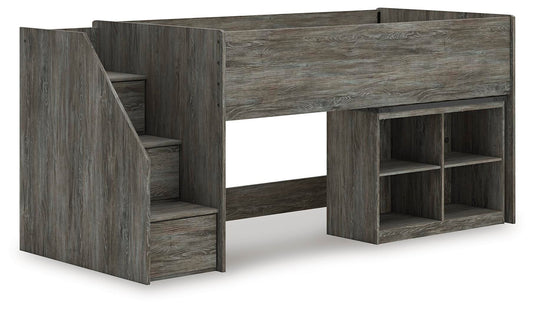 Frandern Loft Bed With Bookcase Storage Signature Design by Ashley®