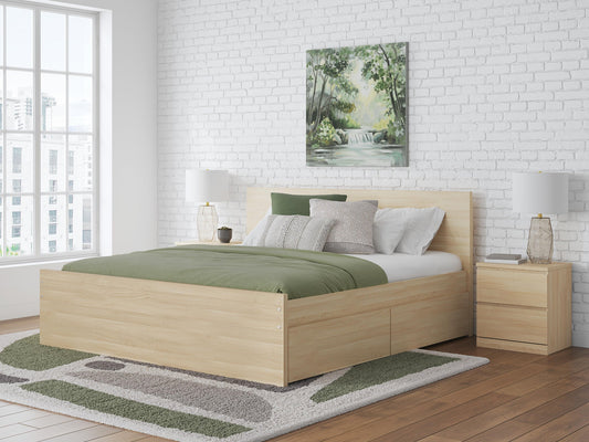 Onita Panel Platform Bed With 2 Side Storage Signature Design by Ashley®