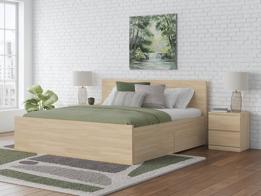 Onita Panel Platform Bed With 2 Side Storage Signature Design by Ashley®