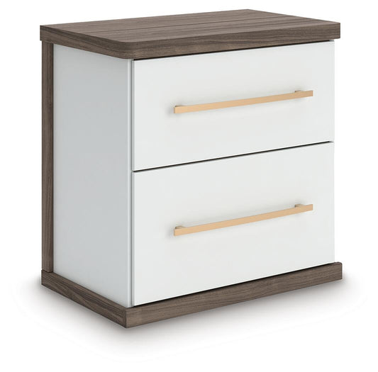 Kendanport Two Drawer Night Stand Signature Design by Ashley®