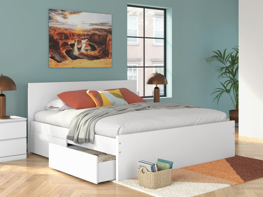 Onita Panel Platform Bed With 2 Side Storage Signature Design by Ashley®