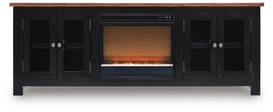 Wildenauer 76" TV Stand with Electric Fireplace Signature Design by Ashley®