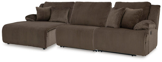 Top Tier 3-Piece Reclining Sofa Chaise Sectional Signature Design by Ashley®