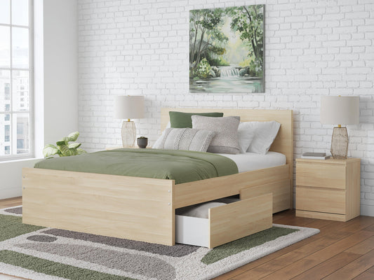 Onita Panel Platform Bed With 2 Side Storage Signature Design by Ashley®