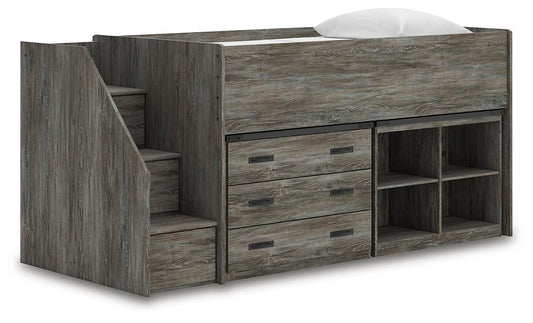Frandern Loft Bed With Bookcase And Drawer Storage Signature Design by Ashley®