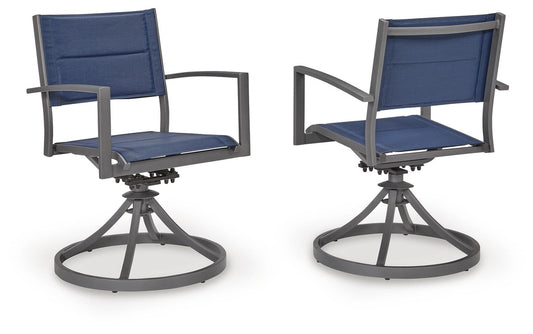 Rocky Creek Sling Swivel Chair (2/CN) Signature Design by Ashley®